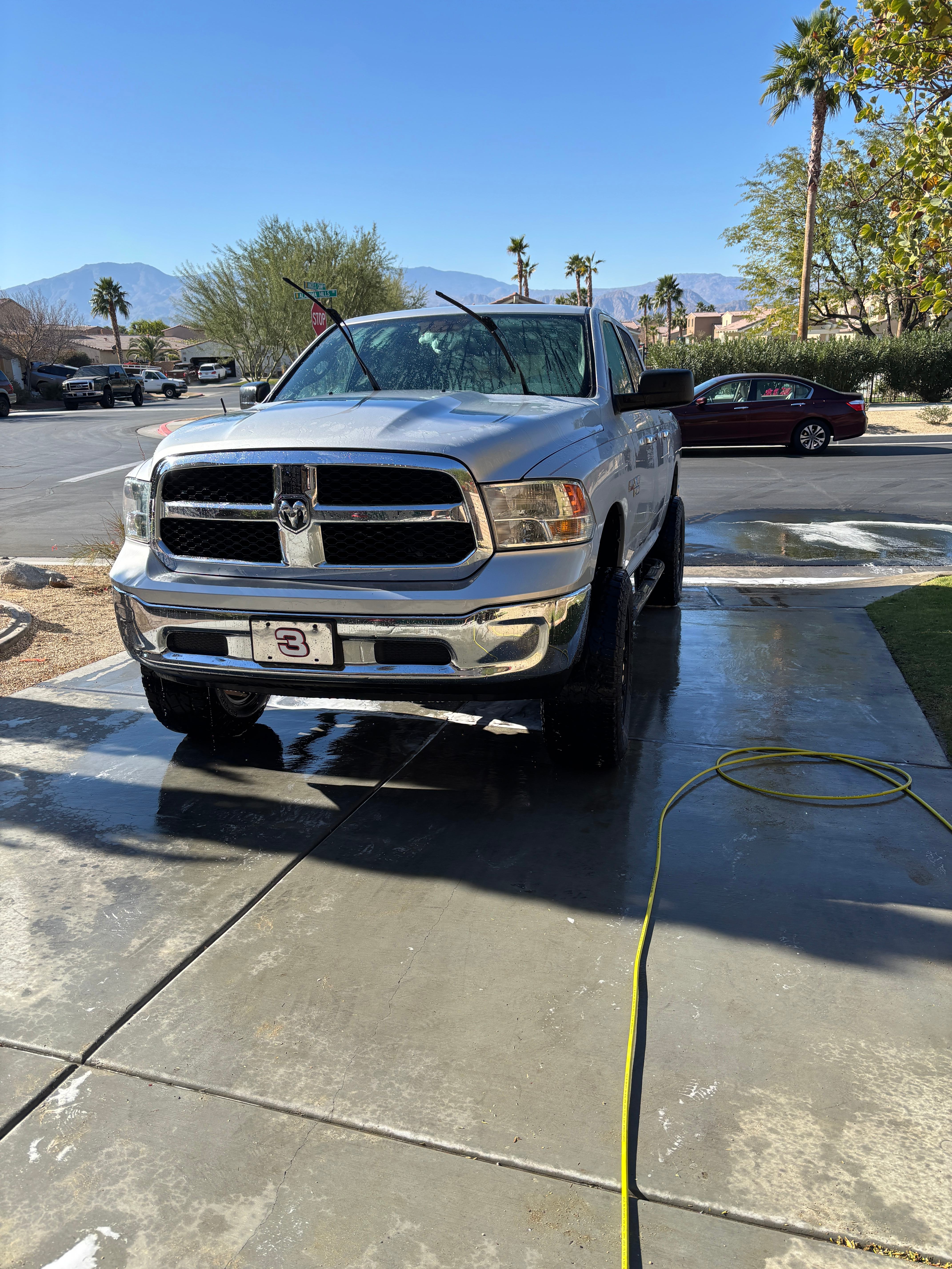 RAM truck after detailing - clean and shiny